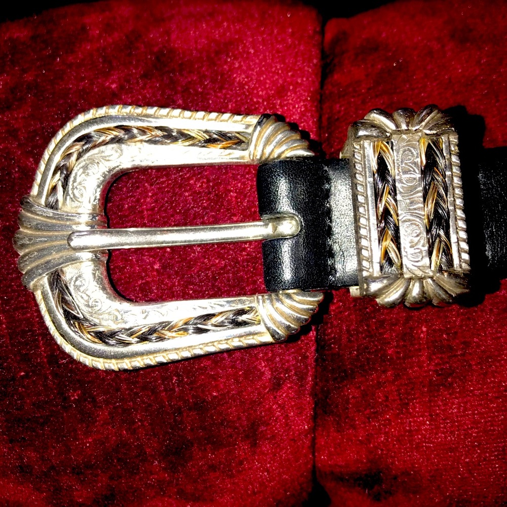 Harley Davidson Black/Silver Belt. Size 36